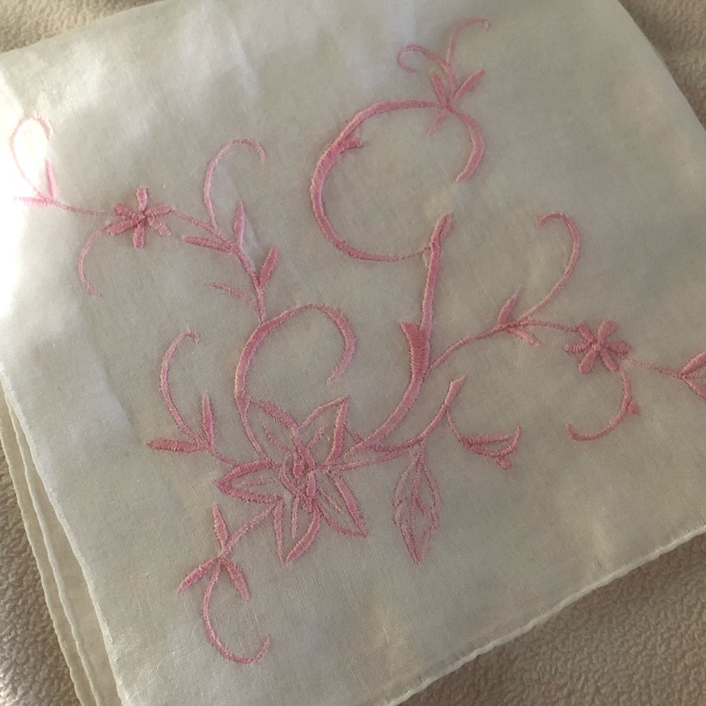 Vintage Embroidered Handkerchief